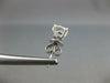 GIA CERTIFIED 2.01CT DIAMOND 18KT WHITE GOLD 3D CLASSIC ROUND STUD EARRINGS