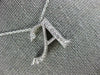 ESTATE .12CT DIAMOND 14KT WHITE GOLD 3D CLASSIC A SCRIPT INITIAL PENDANT