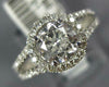 GIA LARGE 1.81CT DIAMOND 14KT WHITE GOLD 3D ROUND CLASSIC HALO ENGAGEMENT RING