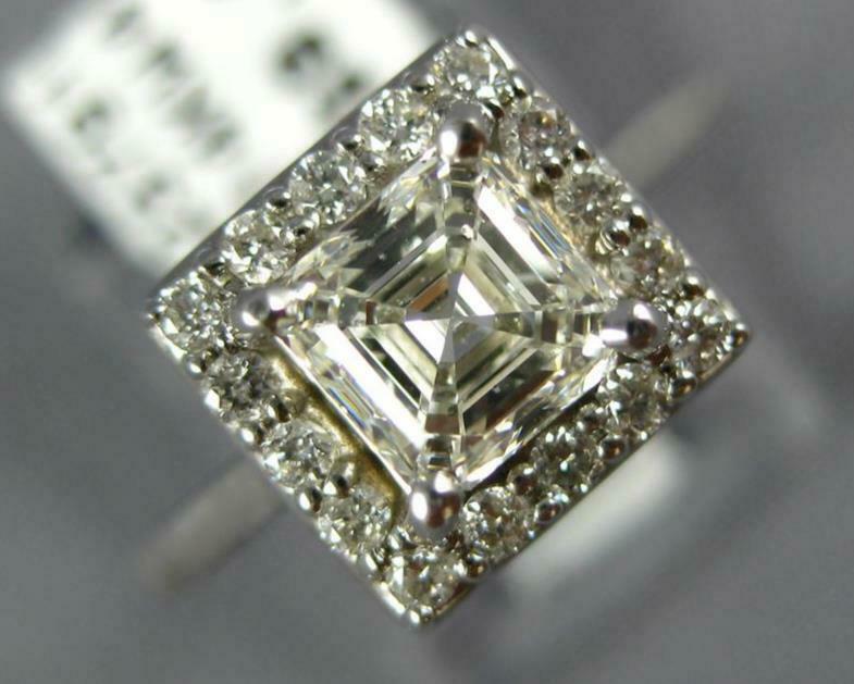 Large square hot sale engagement rings