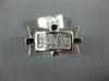 WIDE .65CT DIAMOND 14KT WHITE GOLD 3D PRINCESS INVISIBLE MATTE & SHINY MENS RING