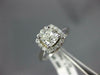 GIA 1.09CT DIAMOND 14KT WHITE GOLD CUSHION & ROUND HALO CLASSIC ENGAGEMENT RING