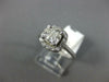 GIA 1.09CT DIAMOND 14KT WHITE GOLD CUSHION & ROUND HALO CLASSIC ENGAGEMENT RING