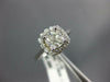 GIA 1.09CT DIAMOND 14KT WHITE GOLD CUSHION & ROUND HALO CLASSIC ENGAGEMENT RING