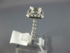 GIA LARGE 1.24CT DIAMOND 14K WHITE GOLD EMERALD CUT & ROUND HALO ENGAGEMENT RING