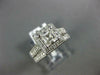 GIA 1.48CT DIAMOND 14KT WHITE GOLD 3D ASSCHER & ROUND SQUARE ENGAGEMENT RING SET