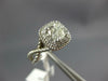 GIA LARGE 1.05CT DIAMOND 14KT WHITE GOLD 3D CUSHION FILIGREE ENGAGEMENT RING
