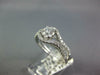 GIA LARGE 1.35CT DIAMOND 14KT WHITE GOLD 3D ROUND INFINITY ENGAGEMENT RING