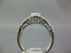 GIA LARGE 1.35CT DIAMOND 14KT WHITE GOLD 3D ROUND INFINITY ENGAGEMENT RING