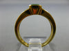 2.0CT DIAMOND & AAA COLOMBIAN EMERALD 14K YELLOW GOLD SEMI BEZEL ENGAGEMENT RING