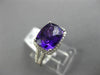 2.89CT DIAMOND & AAA CUSHION AMETHYST 14K WHITE GOLD 3D FILIGREE ENGAGEMENT RING