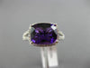 2.89CT DIAMOND & AAA CUSHION AMETHYST 14K WHITE GOLD 3D FILIGREE ENGAGEMENT RING