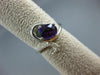 1.67CT DIAMOND & AAA AMETHYST 14KT WHITE GOLD CRISS CROSS SWIRL ENGAGEMENT RING