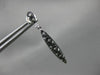1.32CT WHITE & BLACK DIAMOND 14KT WHITE GOLD ELONGATED MARQUISE HANGING EARRINGS
