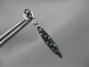 1.32CT WHITE & BLACK DIAMOND 14KT WHITE GOLD ELONGATED MARQUISE HANGING EARRINGS