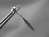 1.32CT WHITE & BLACK DIAMOND 14KT WHITE GOLD ELONGATED MARQUISE HANGING EARRINGS