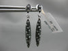 1.32CT WHITE & BLACK DIAMOND 14KT WHITE GOLD ELONGATED MARQUISE HANGING EARRINGS