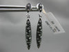 1.32CT WHITE & BLACK DIAMOND 14KT WHITE GOLD ELONGATED MARQUISE HANGING EARRINGS
