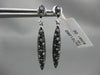 1.32CT WHITE & BLACK DIAMOND 14KT WHITE GOLD ELONGATED MARQUISE HANGING EARRINGS