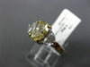 1.75CT WHITE & FANCY YELLOW DIAMOND 18KT TWO TONE GOLD HALF MOON ENGAGEMENT RING