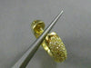 ESTATE 3.22CT FANCY YELLOW DIAMOND 18K YELLOW GOLD 3D DOUBLE SIDED HOOP EARRINGS