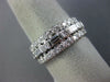 ANTIQUE WIDE 2.55CT DIAMOND 14KT WHITE GOLD 3D ETERNITY ANNIVERSARY RING #11610