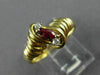 ESTATE .18CT DIAMOND & AAA RUBY 18K YELLOW GOLD FRIENDSHIP PROMISE RING #23975