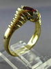 ESTATE .18CT DIAMOND & AAA RUBY 18K YELLOW GOLD FRIENDSHIP PROMISE RING #23975