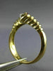 ESTATE .18CT DIAMOND & AAA RUBY 18K YELLOW GOLD FRIENDSHIP PROMISE RING #23975
