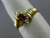 ESTATE .18CT DIAMOND & AAA RUBY 18K YELLOW GOLD FRIENDSHIP PROMISE RING #23975