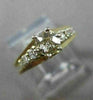 ANTIQUE .46CT OLD MINE DIAMOND 14KT 2 TONE GOLD SOLITAIRE ENGAGEMENT RING #22684
