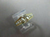 ANTIQUE .46CT OLD MINE DIAMOND 14KT 2 TONE GOLD SOLITAIRE ENGAGEMENT RING #22684