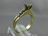 ANTIQUE .46CT OLD MINE DIAMOND 14KT 2 TONE GOLD SOLITAIRE ENGAGEMENT RING #22684