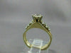 ANTIQUE .46CT OLD MINE DIAMOND 14KT 2 TONE GOLD SOLITAIRE ENGAGEMENT RING #22684