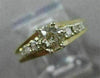 ANTIQUE .46CT OLD MINE DIAMOND 14KT 2 TONE GOLD SOLITAIRE ENGAGEMENT RING #22684