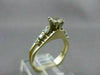 ANTIQUE .46CT OLD MINE DIAMOND 14KT 2 TONE GOLD SOLITAIRE ENGAGEMENT RING #22684