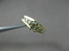 ANTIQUE .46CT OLD MINE DIAMOND 14KT 2 TONE GOLD SOLITAIRE ENGAGEMENT RING #22684