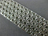 ESTATE WIDE 7.68CT DIAMOND 18KT WHITE GOLD 3D MULTI ROW HEXAGON TENNIS BRACELET
