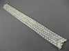 ESTATE WIDE 7.68CT DIAMOND 18KT WHITE GOLD 3D MULTI ROW HEXAGON TENNIS BRACELET