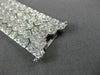 ESTATE WIDE 7.68CT DIAMOND 18KT WHITE GOLD 3D MULTI ROW HEXAGON TENNIS BRACELET
