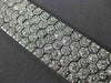 ESTATE WIDE 7.68CT DIAMOND 18KT WHITE GOLD 3D MULTI ROW HEXAGON TENNIS BRACELET