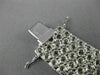 ESTATE WIDE 7.68CT DIAMOND 18KT WHITE GOLD 3D MULTI ROW HEXAGON TENNIS BRACELET