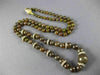 LARGE 113.43CT WHITE & RAW CHOCOLATE FANCY DIAMOND 18KT YELLOW GOLD 3D NECKLACE