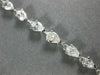 ESTATE WIDE 3.86CT DIAMOND 14K WHITE GOLD 3D CLASSIC PEAR SHAPE TENNIS BRACELET