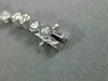 ESTATE WIDE 3.86CT DIAMOND 14K WHITE GOLD 3D CLASSIC PEAR SHAPE TENNIS BRACELET