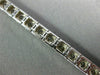 ESTATE WIDE 5.24CT DIAMOND 14KT WHITE GOLD 3D FILIGREE MILGRAIN TENNIS BRACELET