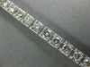 ESTATE WIDE 5.24CT DIAMOND 14KT WHITE GOLD 3D FILIGREE MILGRAIN TENNIS BRACELET