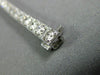 ESTATE WIDE 5.24CT DIAMOND 14KT WHITE GOLD 3D FILIGREE MILGRAIN TENNIS BRACELET