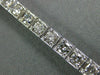 ESTATE WIDE 5.24CT DIAMOND 14KT WHITE GOLD 3D FILIGREE MILGRAIN TENNIS BRACELET