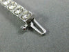 ESTATE WIDE 5.24CT DIAMOND 14KT WHITE GOLD 3D FILIGREE MILGRAIN TENNIS BRACELET